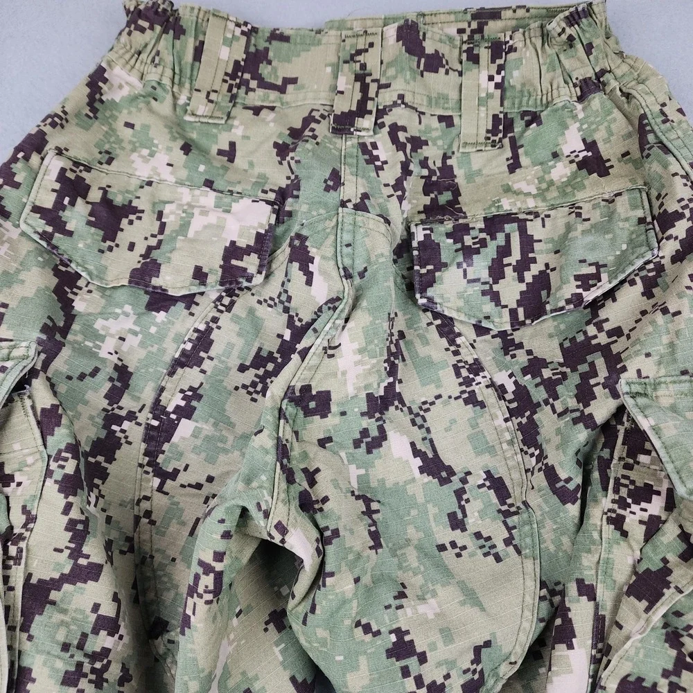 Silver Oak Leaf Pants Mens Small Short Green NWU Type III Camo Cargo Working